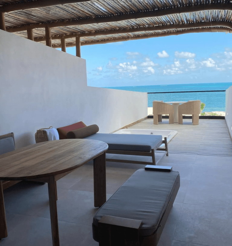 ava resort cancun private terrace