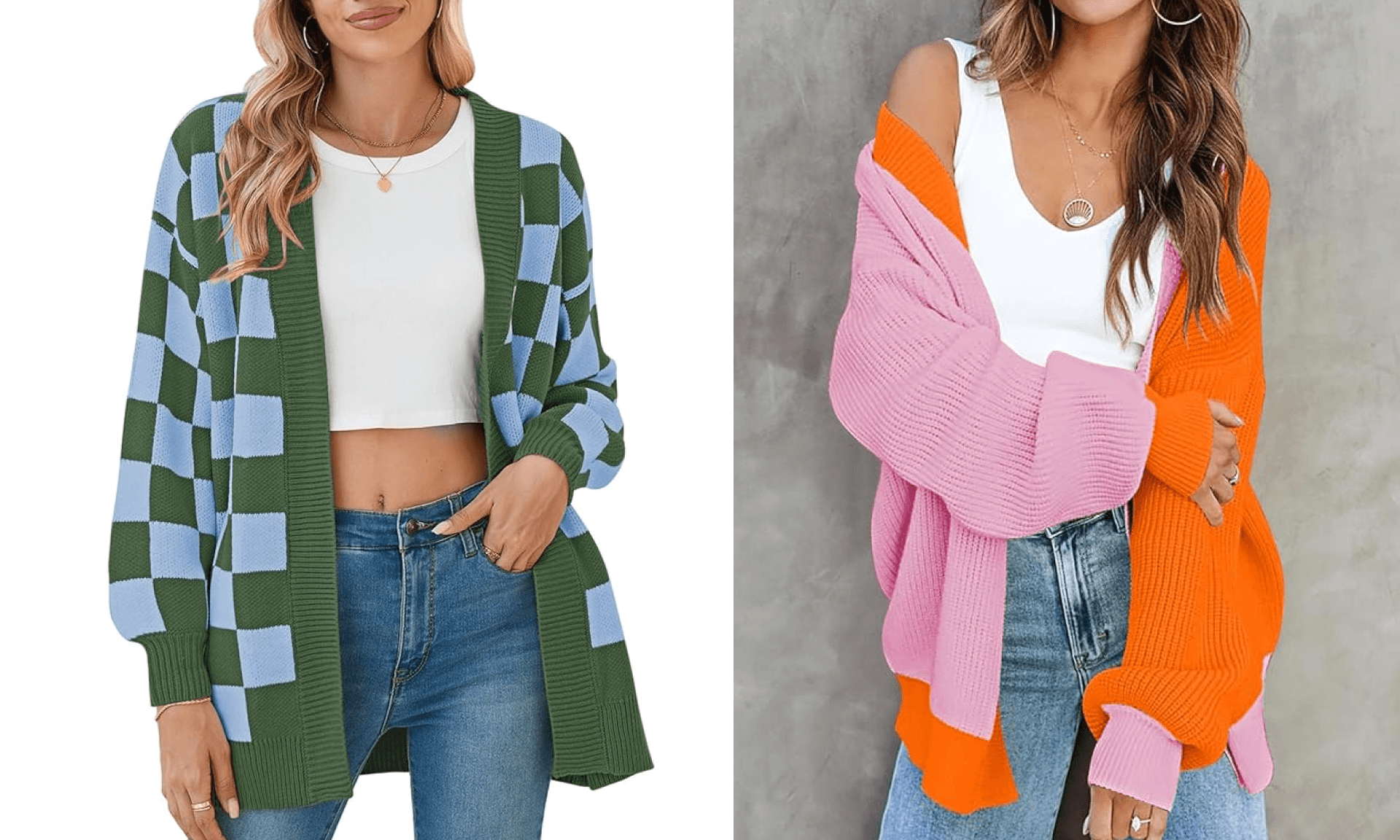 Long Cardigan for Women Batwing Sleeve Open Front Ribbed Knit Oversized Cardigans