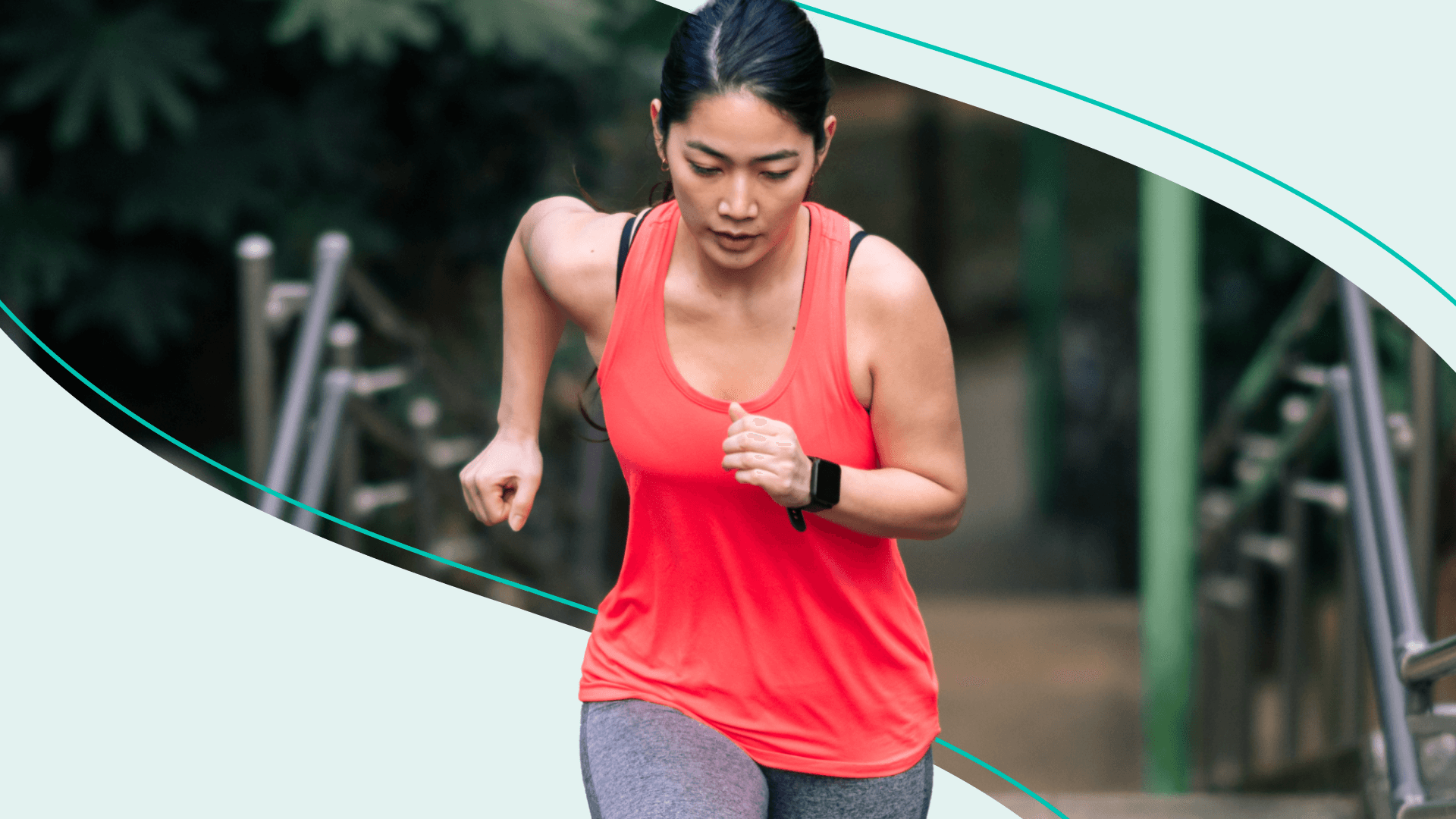 woman running