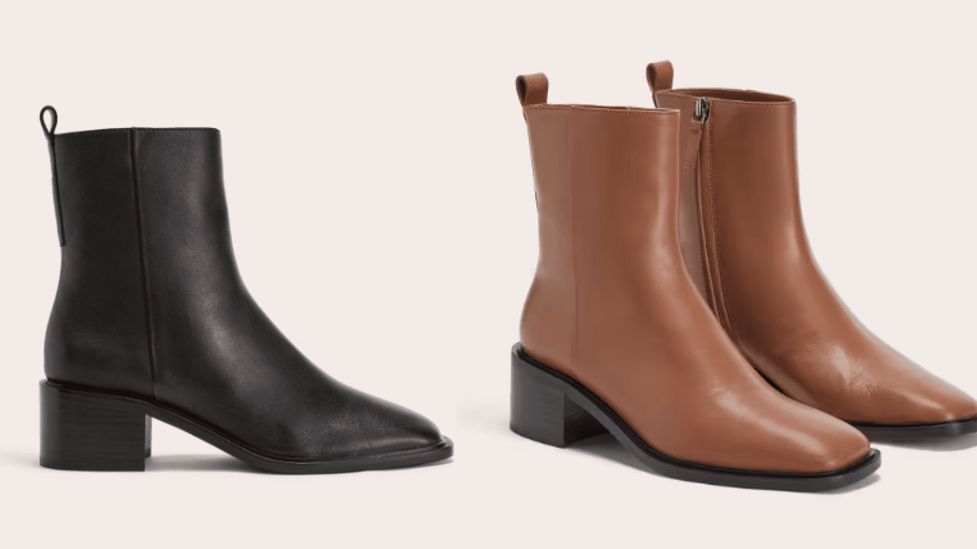 brown and black ankle boots