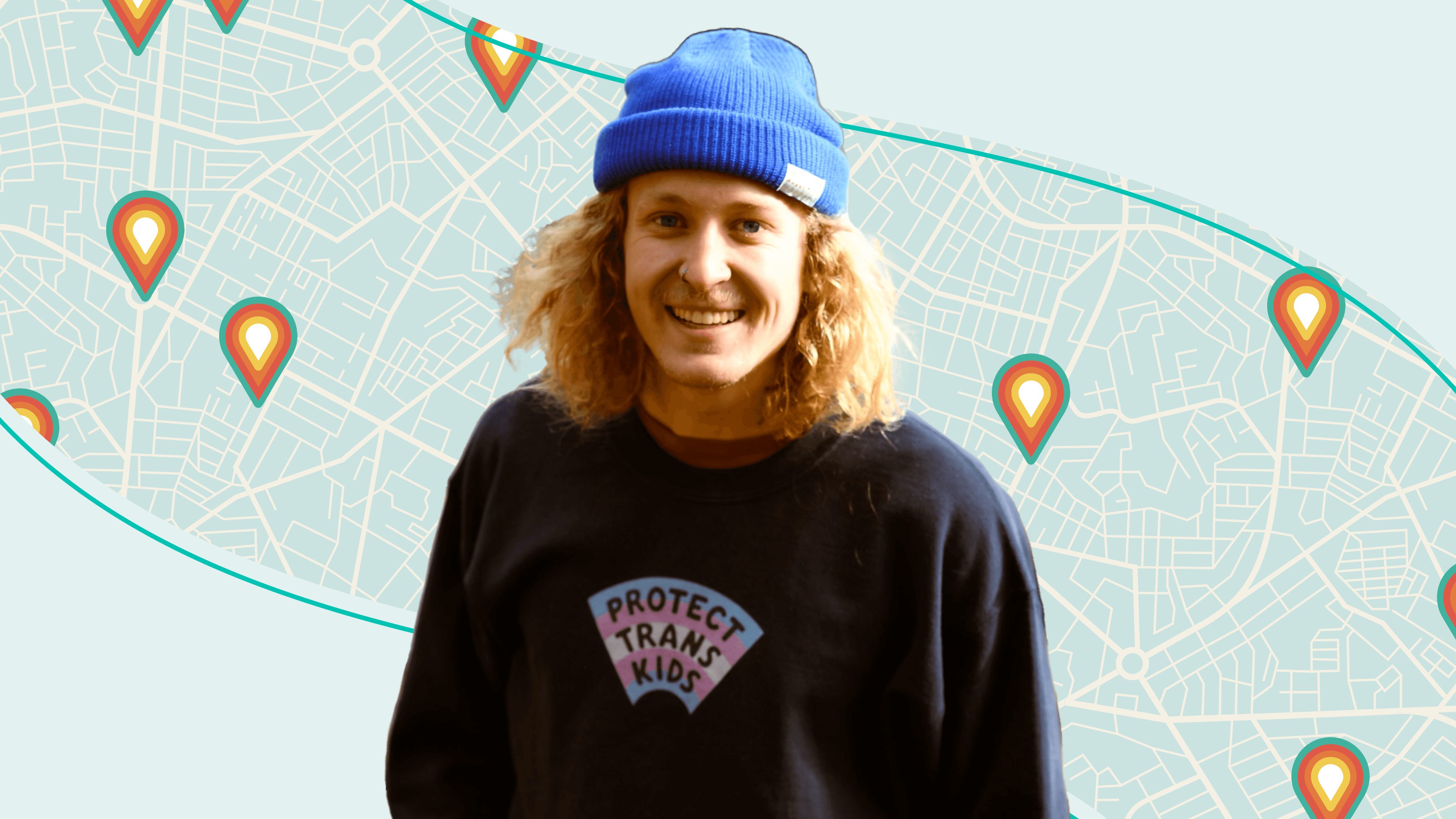 Everywhere is Queer founder Charlie Sprinkman