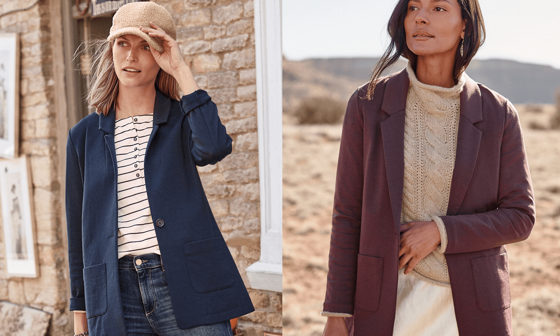 Garnet Hill Oversized Casual Blazer