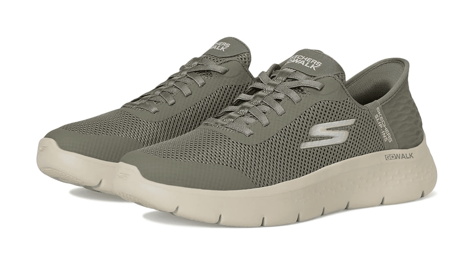 Olive green sneakers