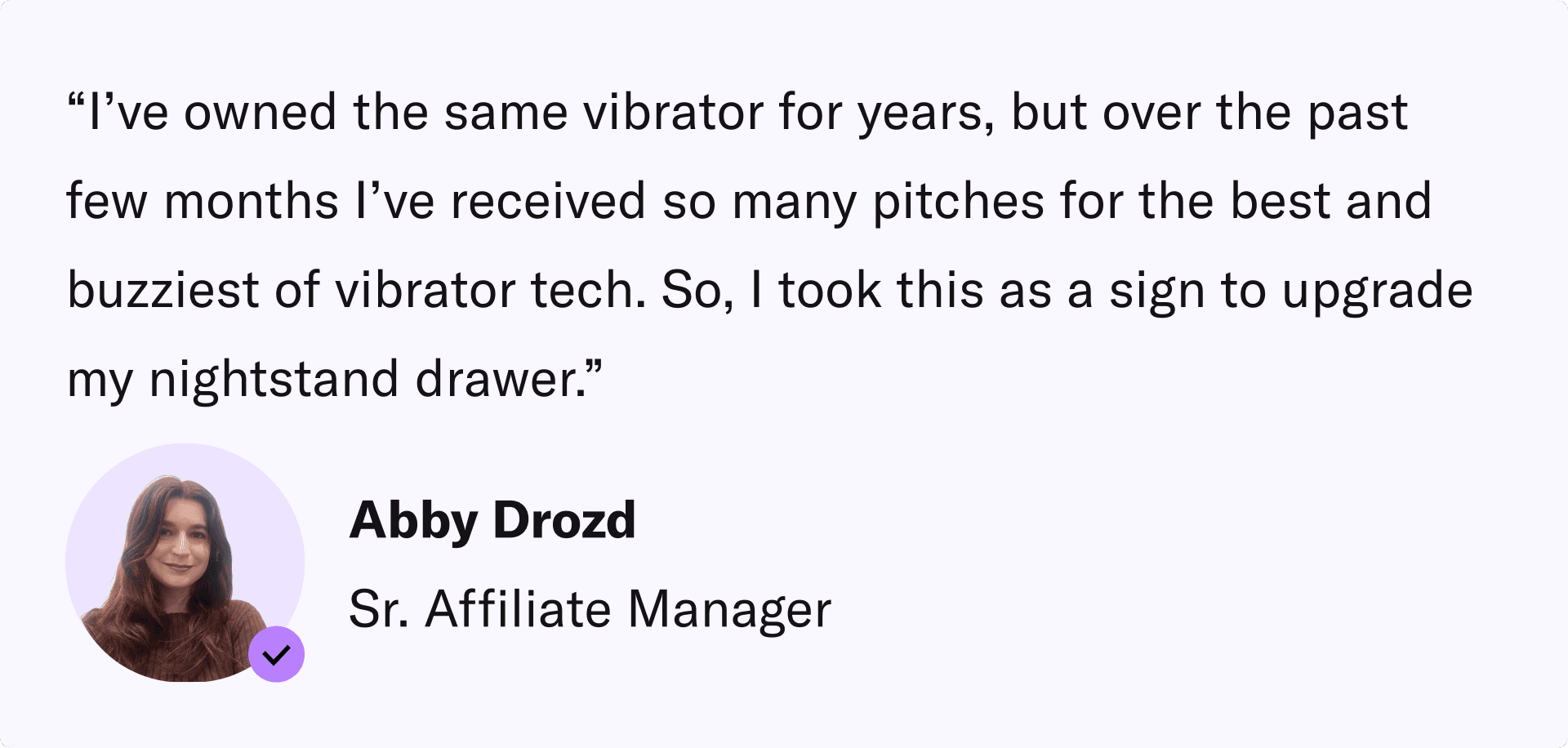 Why Abby Tested