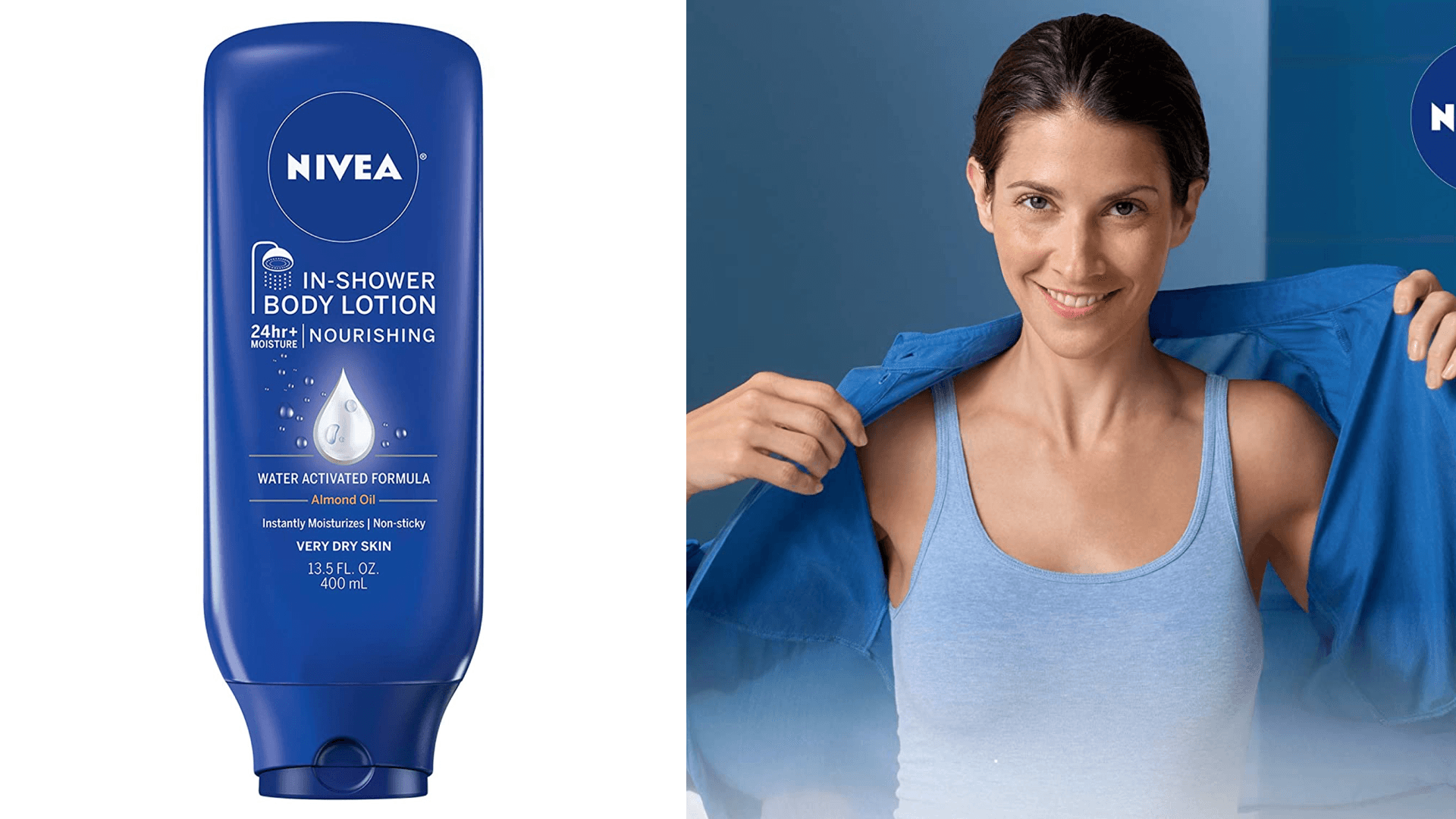 in shower lotion