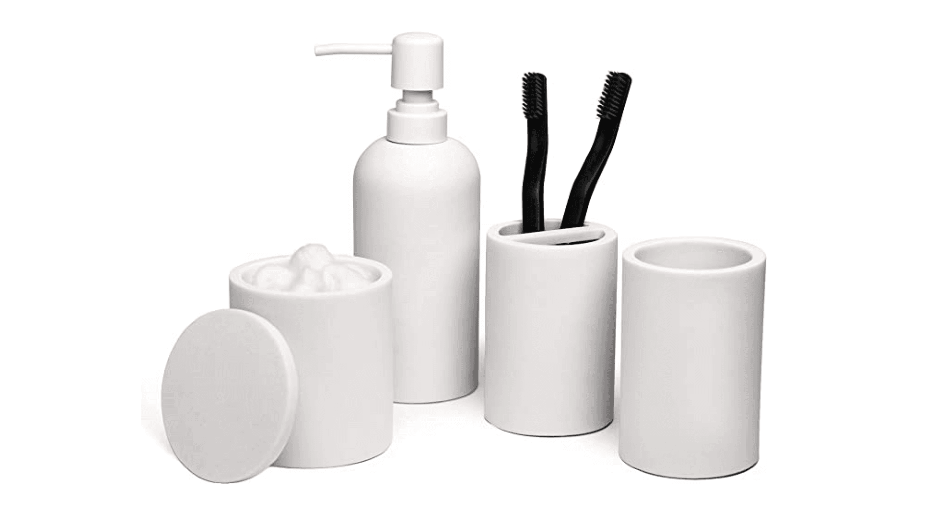 A bathroom set