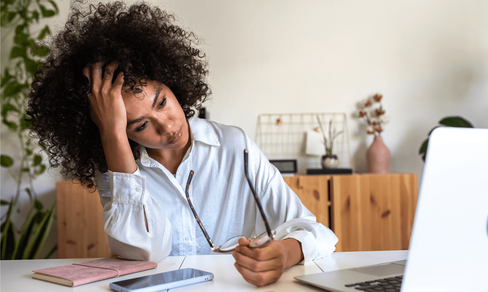 Woman working
